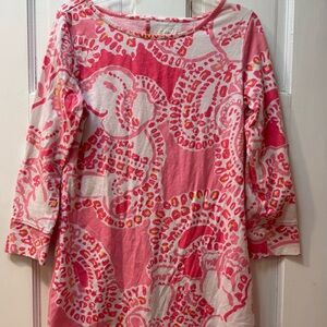 Lilly Pulitzer Pink and White Cotton dress